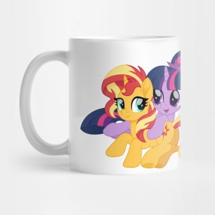 Sunset and Twilight cuddling 2023 no glasses Mug